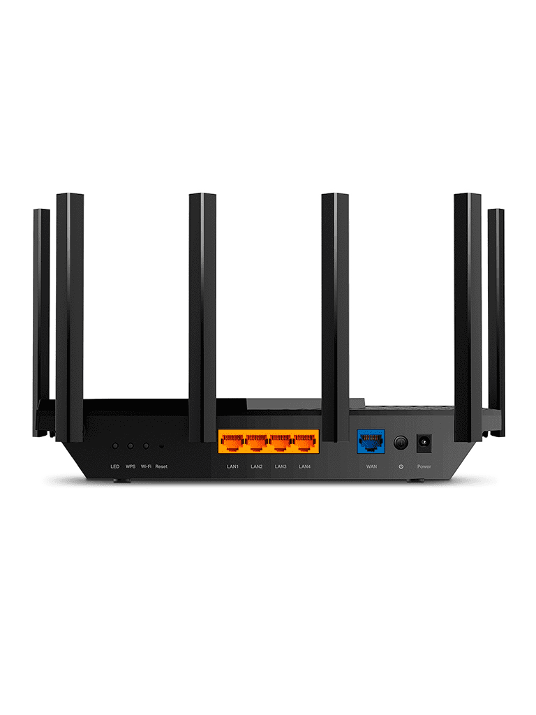 TP-LINK Archer AX73 - Ruteador WiFi 6 AX de 5400 Mbps con 1 puerto WAN RJ45 Gigabit Ethernet, 4 puertos LAN RJ45 Gigabit Ethernet, tecnologías MU-MIMO y OFDMA, además 6 antenas con Beamforming.