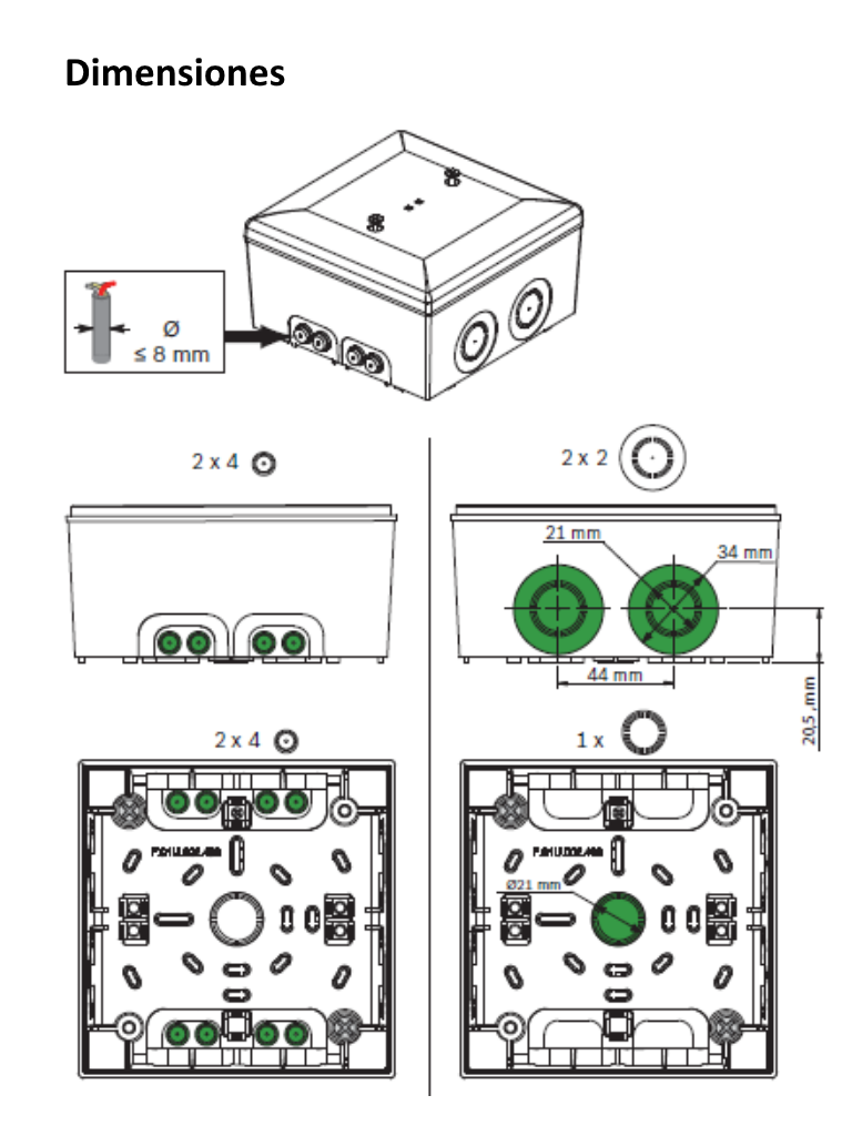 BOSCH F_FLM4204CONS - Modulo de interconexion convencionales de cuatro cables / Compatible FPA5000