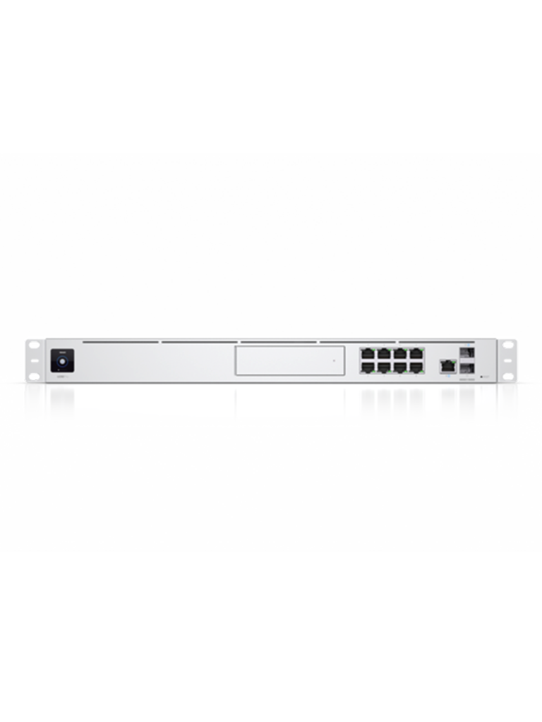 UBIQUITI UDM-PRO - UniFi Dream Machine Pro con 1 puerto WAN 10G SFP+, switch de 8 puertos Gigabit RJ45 y bahía para dis  duro de 3.5", en formato 1UR.