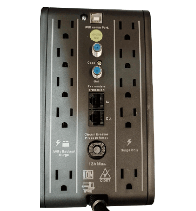CDP R-Smart1210 - UPS / 1200VA / 720W / Pantalla  LCD / 10 Terminales de salida / 5 Contactos con respaldo y AVR / 5 con supresión de picos