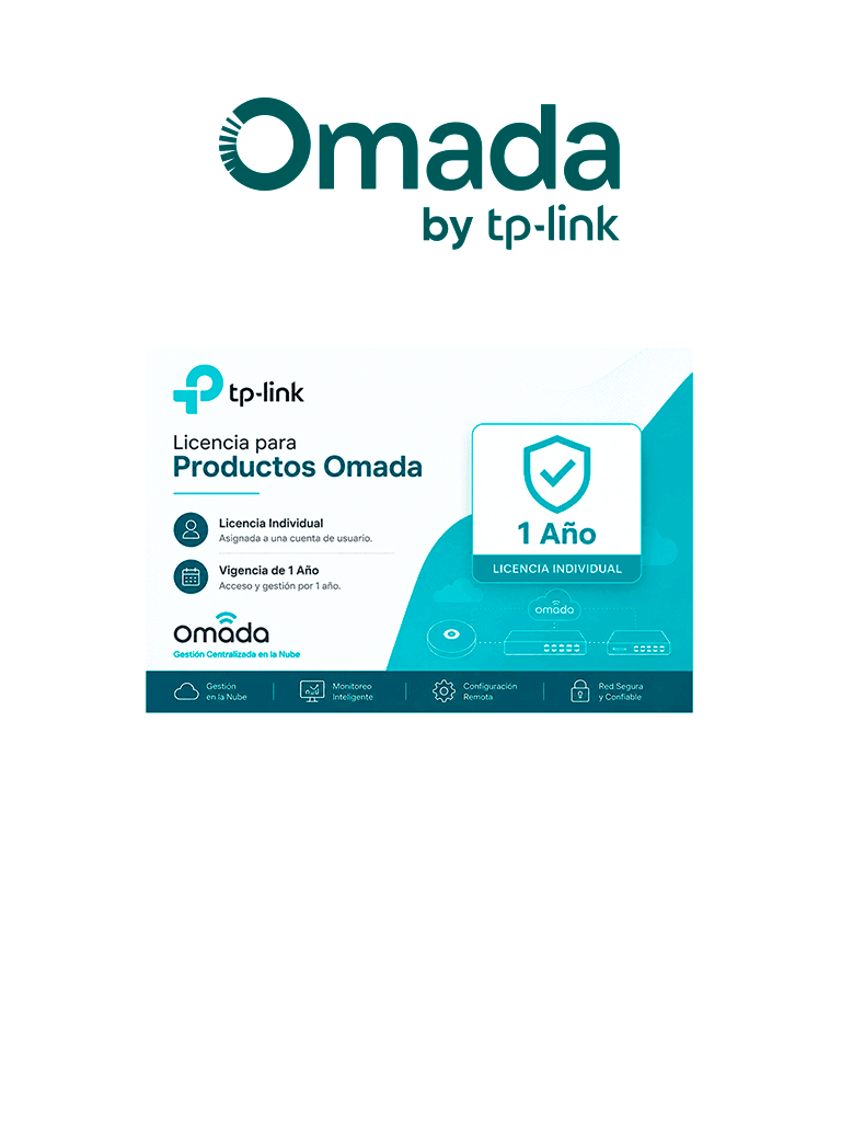 TP-LINK 9203500069 - Licencia para Productos Omada/ Licencia Individual/ Vigencia de 1 Año