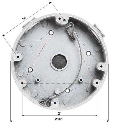 DAHUA PFA138 - Caja de Conexiones compatible con Series HDBW1/ Incluidos HDBW3231/3802E-Z/ HDBW5231/5431/5631/5831E-Z5E, HDB5331E, HDBW5331E, HDBW8242E-Z4FD, HDBW8242E-Z4FR/5231/5431/5631/5831E-ZE