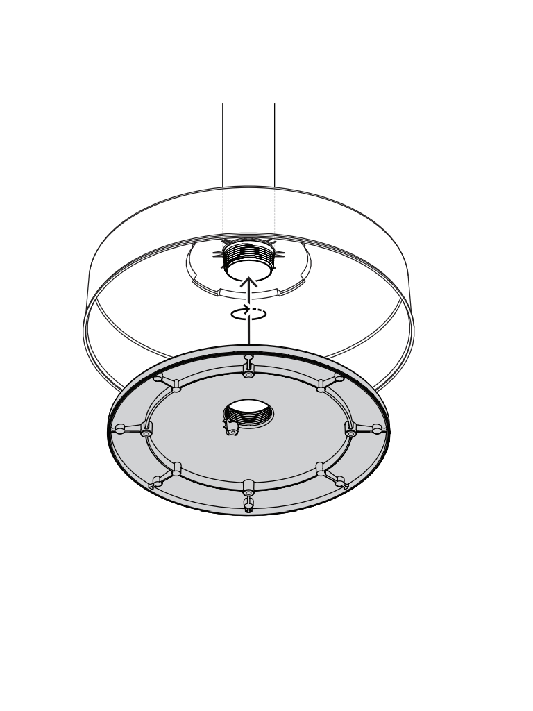 BOSCH V_NDA7050PIPW-Placa de interfaz colgante, 275mm