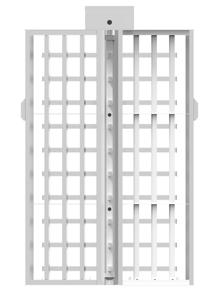 ZKTECO FHT3300 - Torniquete modular de Altura Completa, Acero Inoxidable SUS304, IP54, Compatible con 110 / 220 Vca, 3 Barras de Giro, Alta Durabilidad (1 Millón de Ciclos), Capacidad de 20 Personas por Minuto