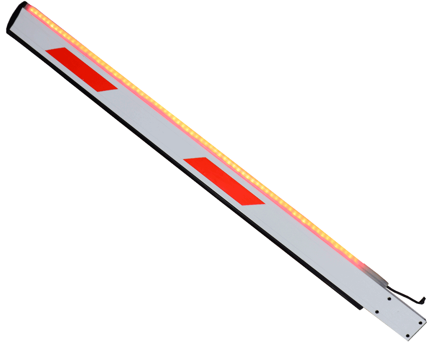 WEJOIN WJLBM4R - Brazo recto derecho LED  tipo rectangular de 4 metros / Compatible con barrera  LED derecha
