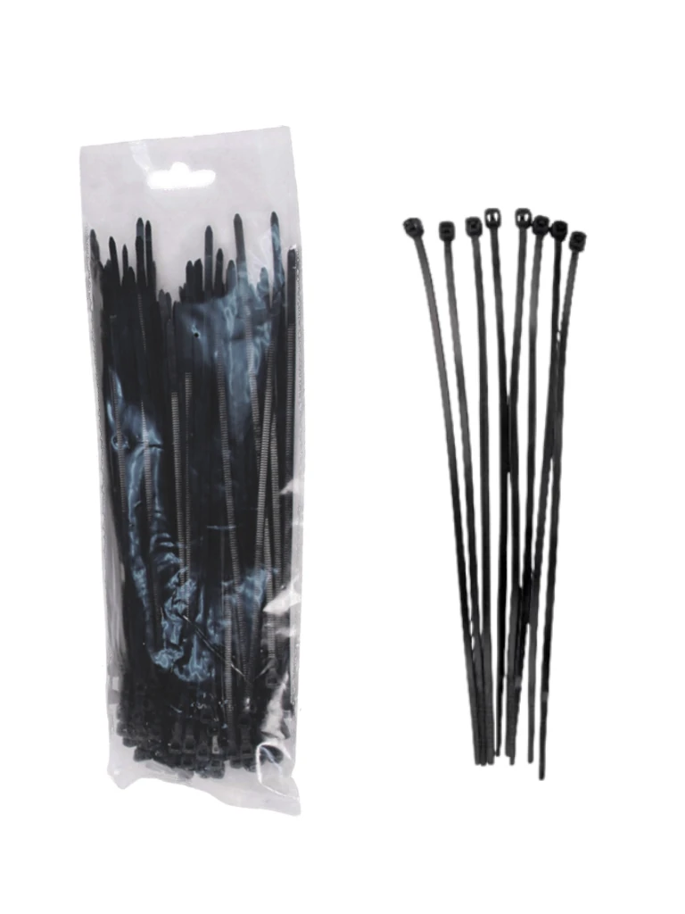 SAXXON CN36X150BK - Cincho sujetacable/ 3.6  mm X 150  mm/ Negro/ Bolsa con 100 piezas / Nylon