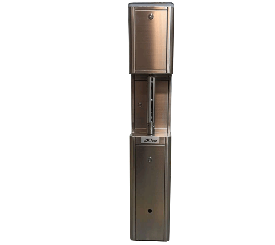 ZKTECO SBT2000S - Puerta de Cortesía Bidireccional de Alto Flujo/ Carril de 90 cm/ 110V/ Acero Inoxidable/ Aleta de Vidrio Templado/ Fácil Integración con Controles de Acceso Facial, Palma, QR, Proximidad y botones/ No cuenta con Lectores y Panel