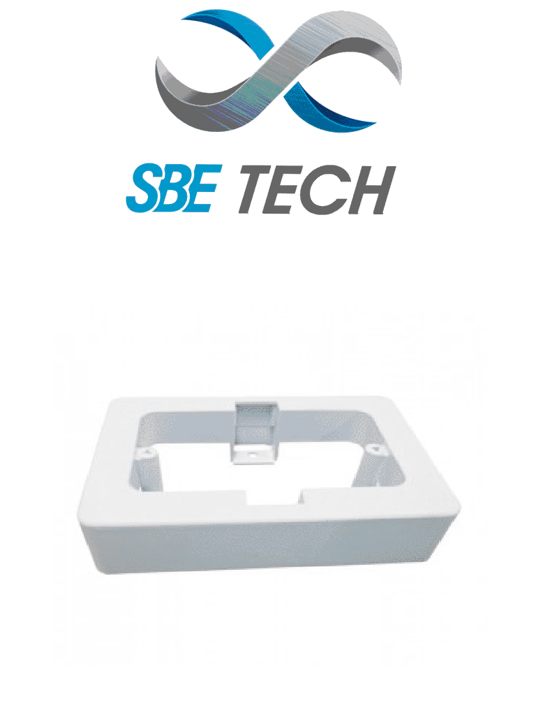 SBE TECH  CUNIV - Caja universal de PVC / 2X4 / Gama económica / Fácil instalación/ Fácil limpieza