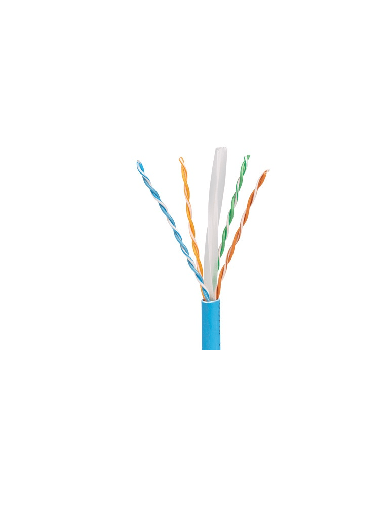 PANDUIT PUC6004BU Bobina de Cable 100% cobre / Categoría 6 / UTP / 4 Pares / 23 AWG / 1,000 pies (305 metros) / Azul