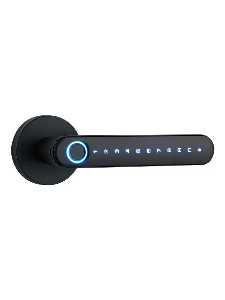 NGTeco SL01A630N -  Cerradura Inteligente Biométrica estilo americano / 100 huellas / 100 contraseñas / App Móvil NGTeco Home