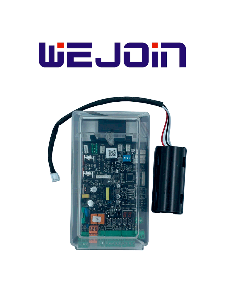 WEJOIN WJBGMBLACK - Panel de control para barrera / Logica digital de control / Contactos UP DOWN / RS485 / Incluye capacitor · SKU TVB424012