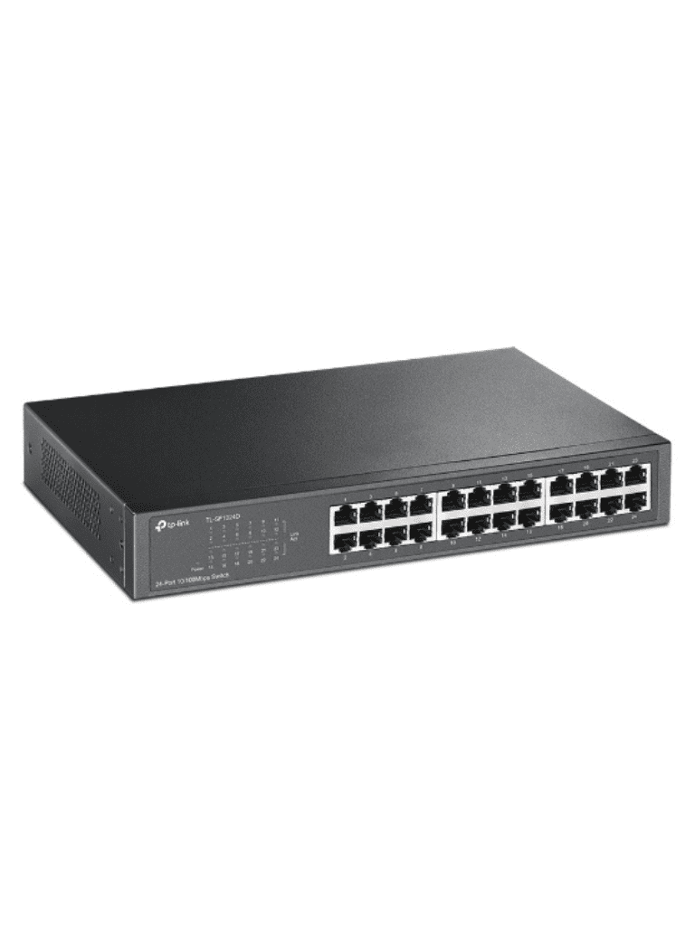 TP-LINK TL-SF1024D - Switch no administrable de 24 puertos 10/100 Mbps para escritorio/rack