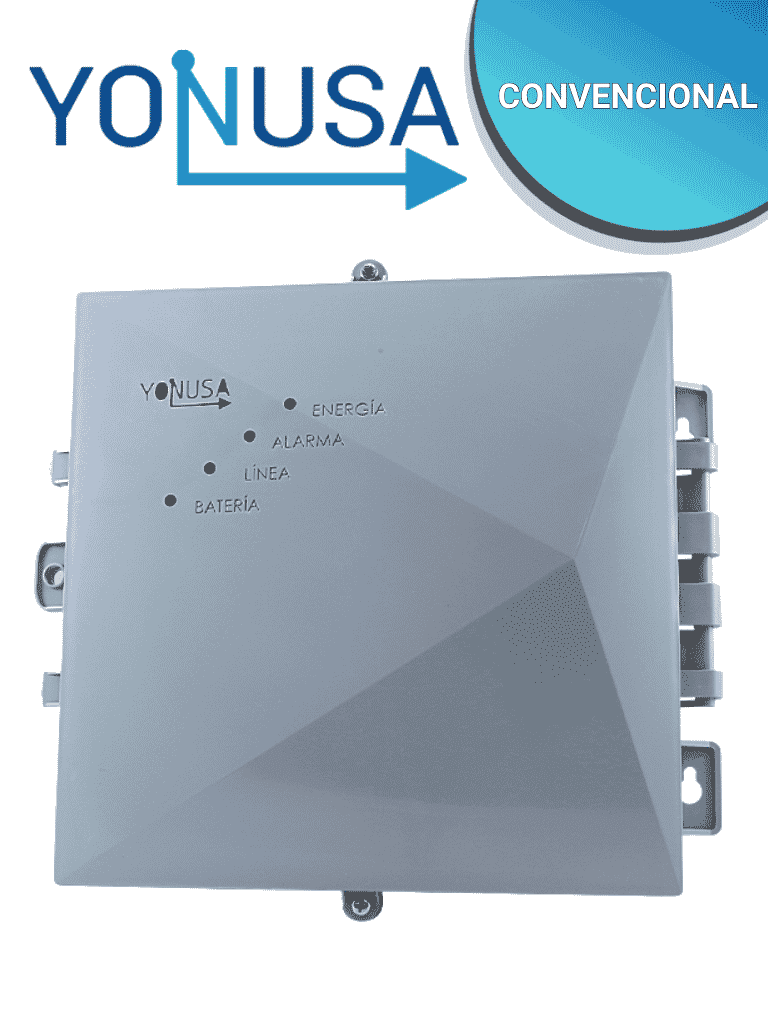 YONUSA EY12000127P - Energizador para solución de cerco eléctrico con salida de 12000V y 3500 metros Lineales / Sin interface/ Soporta módulo  WiFi y batería de respaldo