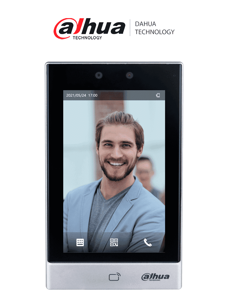 DAHUA ASI7213S-W - Control de Acceso con Reconocimiento Facial/ Pantalla Touch de 7 Pulgadas/ MIFARE/ Cámara de 2 MP/ Conexión WiFi/ 50,000 Usuarios/ 50,00 Rostros/ 100000 tarjetas/ 50,000 Passwords/ 100,000 Registros/ — Dahua Technology · SKU DHT6670001