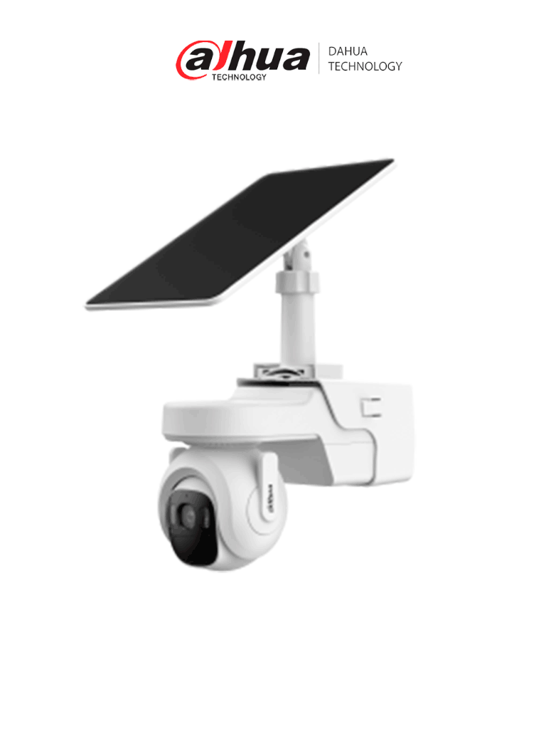 DAHUA  DH-KIT/BP4A-4G/M0508 -Kit cámara PT 4G Solar/ 4MP/panel solar/Batería/ SMD/ Sirena y luz de disuasión activa/Audio bidireccional/ Iluminador dual inteligente/IR 30 m/ luz cálida 20m/ Modo AOV(vídeo siempre activo)/ Ranura para Micro SD/IP66/