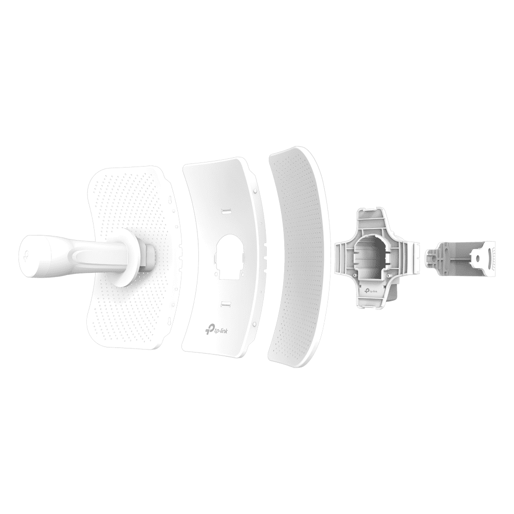 TP-LINK CPE605 - CPE para exteriores de 5 GHz, 150 Mbps, 23 dBi, Hasta 150 Mbps con velocidades de datos inalámbricas de 5 GHz, Tecnología Pharos MAXtream TDMA, Pharos Control para administración centralizada.