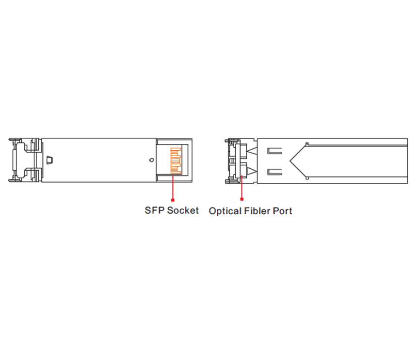 UTEPO SFP125G20KM - Transceptor de fibra óptica SFP monomodo, con conector LC, velocidad de 1250 Mbps y alcance de hasta 20 km de conexión