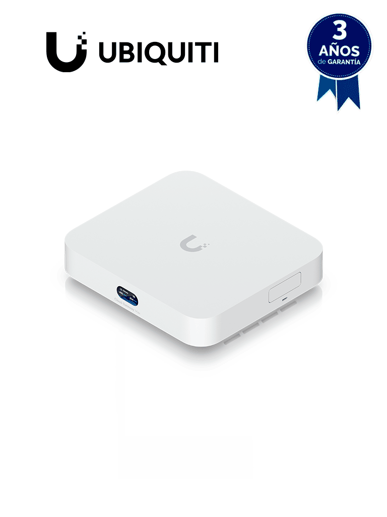 UBIQUITI UCG-MAX - Cloud Gateway UniFi, 4 puertos LAN de 2.5GbE, 1 puerto intercambiable a WAN, 1 puerto WAN de 2.5GbE, Balanceo de carga, 1.5Gbps con IDS/IPS, recomendado para 30 dispositivos y 300 clientes.