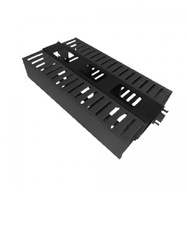 LACES LAOHRD1- ORGANIZADOR HORIZONTAL DOBLE/ 1 UR/ PVC/ COLOR NEGRO/