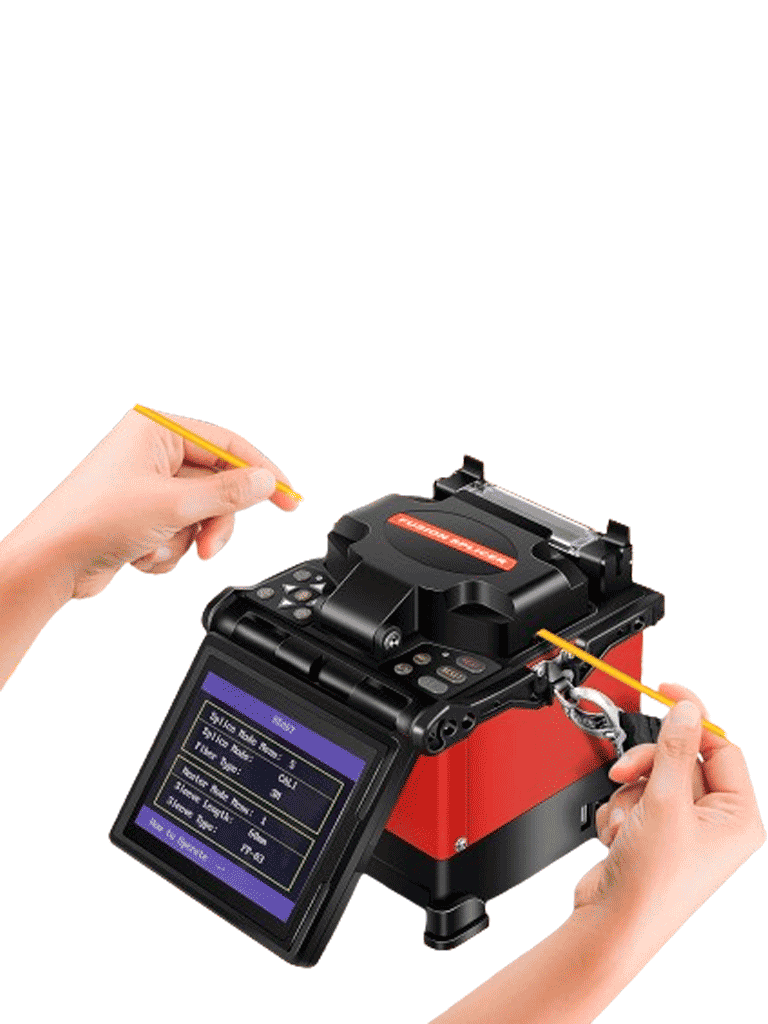TCE LN-NET-A80S - Empalmador de Fibra Óptica 3 en 1, 110V, 5200mAh, Fusionadora de Fibra de 2.5kg, Calentamiento en 30s. Incluye Herramienta.
