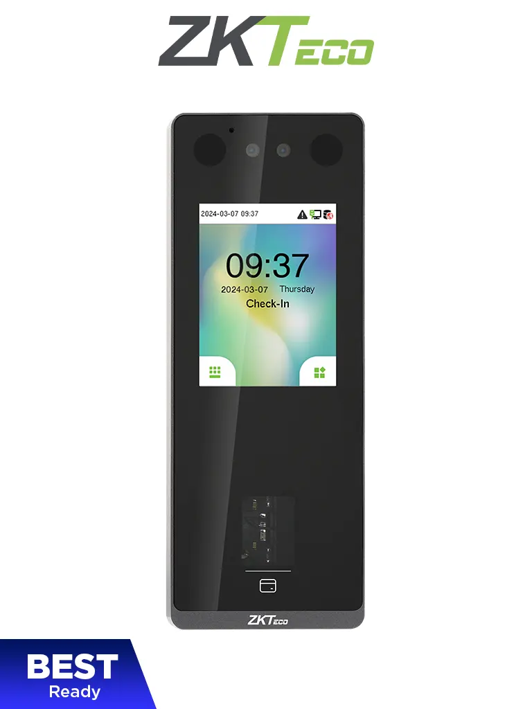 ZKTECO SenseFace3A - Control de Acceso para 3,000 rostros / 6,000 huellas / 6,000 tarjetas 125KHz / TCP/IP / IP65 / 1 Relevador / Compatible con Software Gratuito ZKBio Zlink — ZKTeco · SKU ZKT6670009