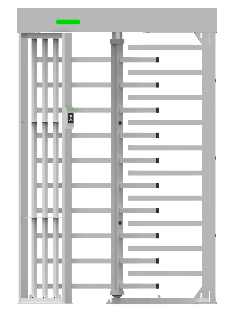 ZKTECO FHT3300 - Torniquete modular de Altura Completa, Acero Inoxidable SUS304, IP54, Compatible con 110 / 220 Vca, 3 Barras de Giro, Alta Durabilidad (1 Millón de Ciclos), Capacidad de 20 Personas por Minuto
