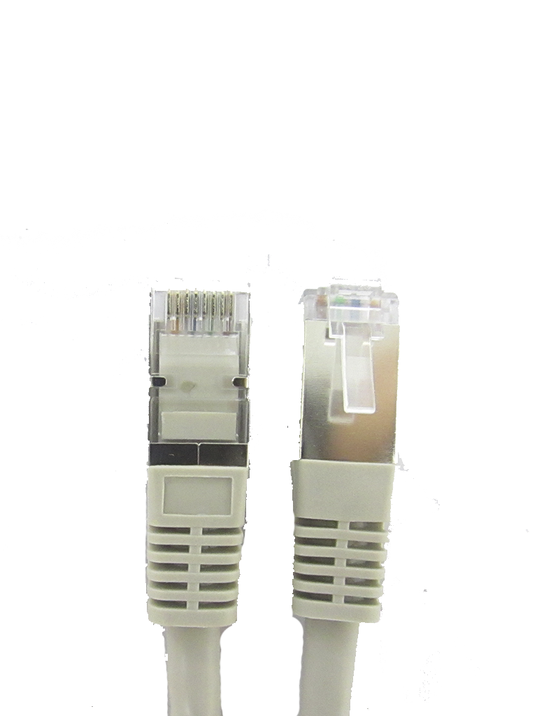 SAXXON P5E3SG - Cable patch cord UTP 3 metros / CAT 5E / Blindado / Color gris