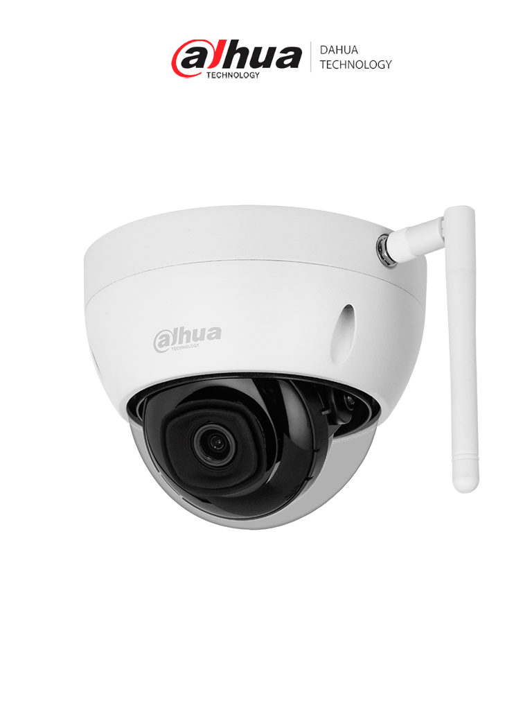 DAHUA IPC-HDBW1230DE-SW - Camara IP Domo Wifi de 2 Megapixeles/ Lente de 2.8 mm/ 100 Grados de Apertura/ IR de 30 Metros/ Ranura para MicroSD/ IP67/ Antivandalica Ik10/ Detección de Humanos SMD/ Hasta 80 Metros de Alcance en Area Abierta/ — Dahua Technology · SKU DHT0040083