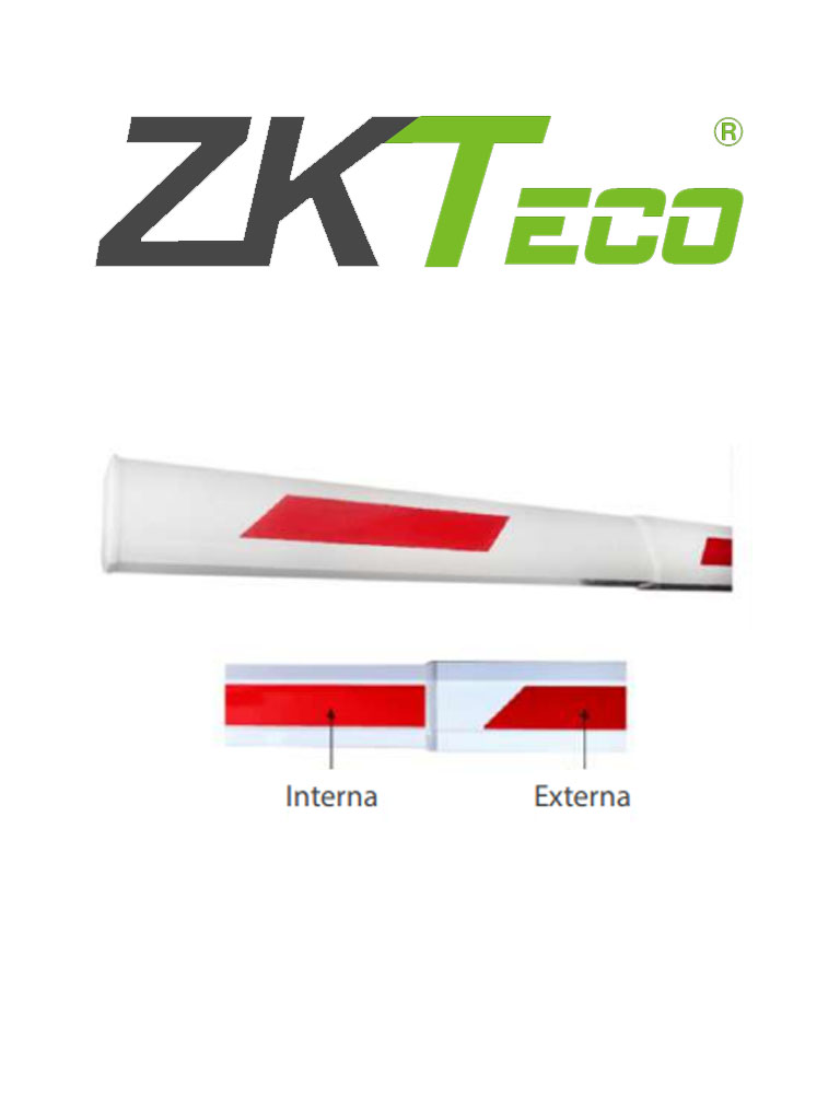 ZKTECO YC45M - Brazo Telescópico de 2.6 m hasta 4.5 metros para Barrera CMP200 — ZKTeco · SKU ZKT0960005