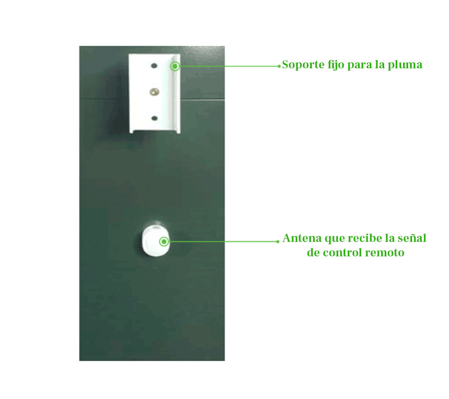 ZKTECO CMP200L - Barrera Vehicular Izquierda / Brazo Telescópico de 2.6 hasta 4.5 metros / 3 Seg. / Dirección Ajustable (a Derecha) / Gabinete con Luz Led Indicador de estado / Sistema Inteligente anti-impacto/ Incluye 2 controles remotos