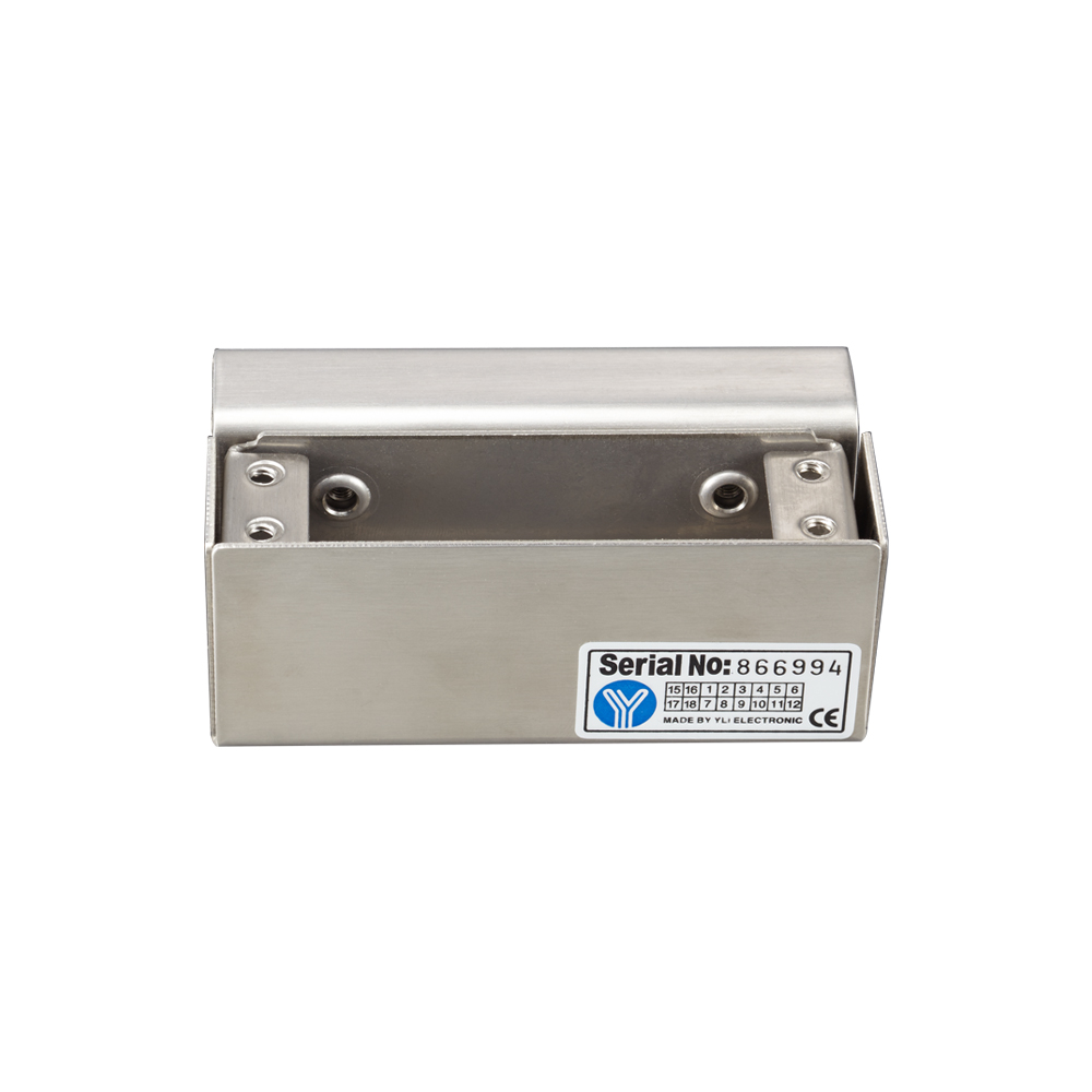 YLI BBK600 - Soporte especial para cerraduras de perno modelo YB300 para Instalación en puertas de vidrio / Aluminio