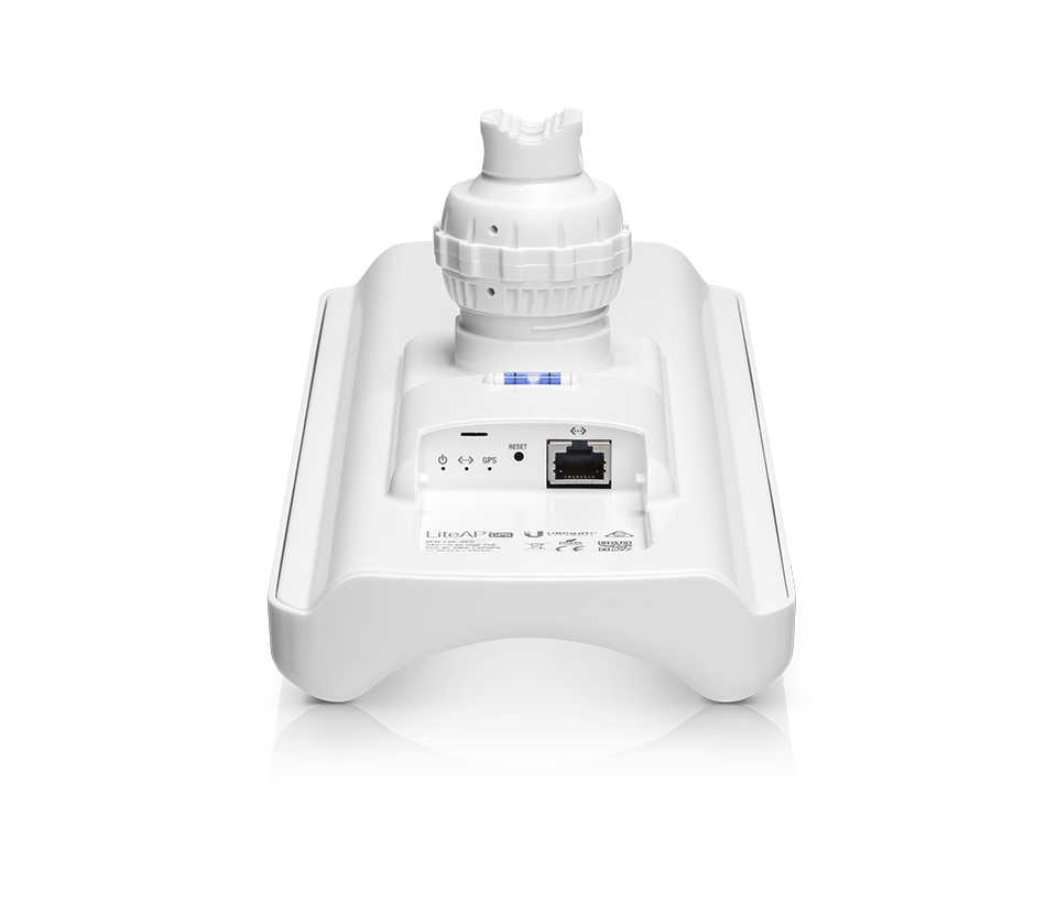 UBIQUITI LAP-GPS - Radio con antena integrada Airmax AC 5.8GHz de exterior con antena sectorial de 17 dBi y 90 grados de apertura. Potencia de 25 dBm, rendimiento hasta 450 Mbps y sincronización GPS.