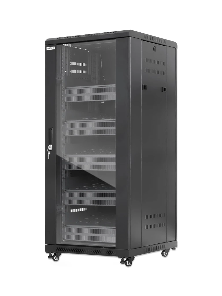 INTELLINET - 716239 - Gabinete 19" Pro Line con extractores de aire, 27U