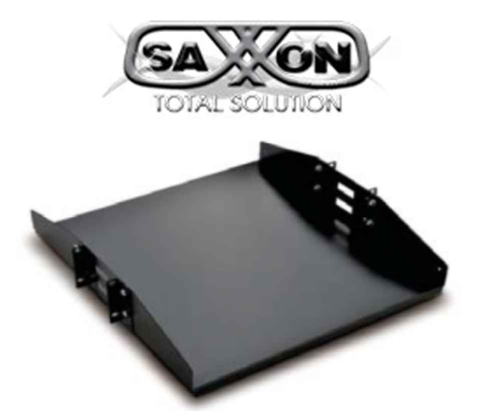 SAXXON 70140202- Charola doble cara para rack/ 19 pulgadas (48.26 cm)/ 2 UR/ Soporta hasta 50 KG