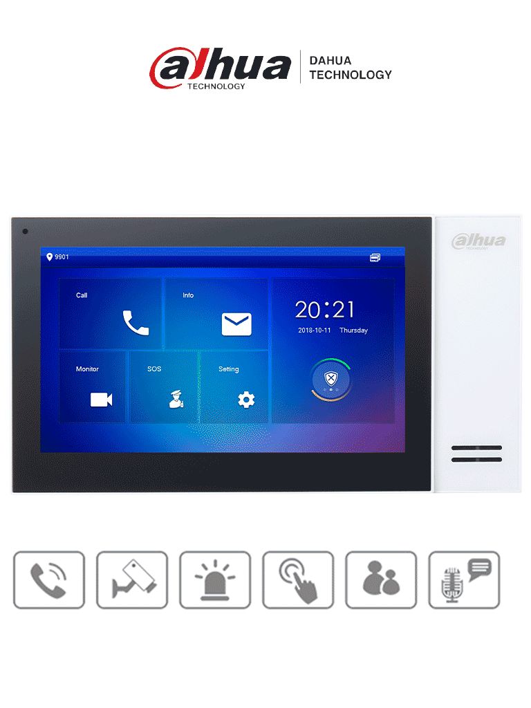 Dahua VTH2421FW-P Monitor Interior Videoportero 4.3" PoE