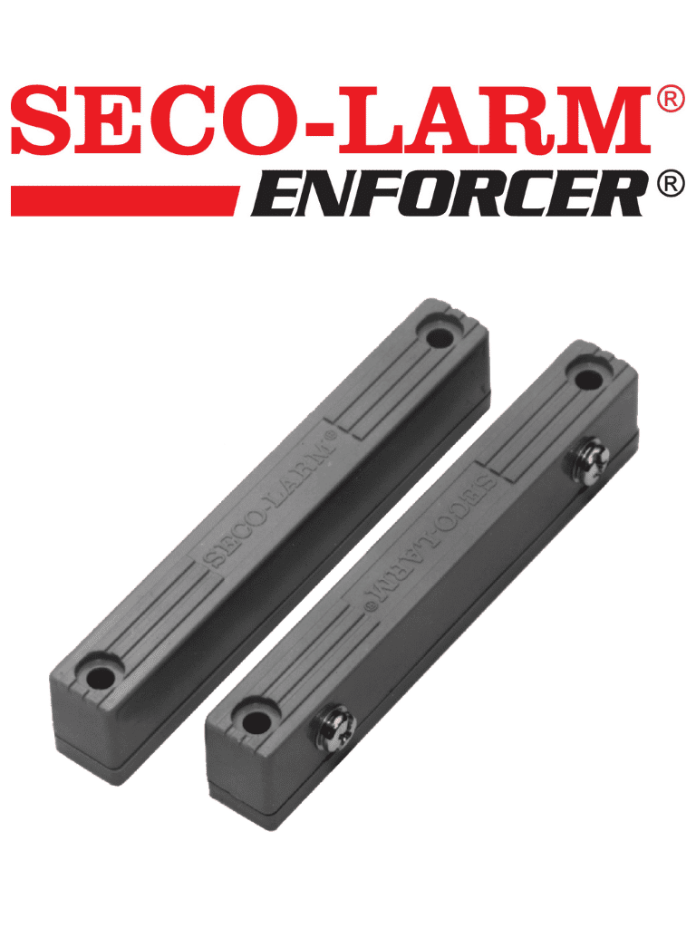 Seco-Larm SM216QGY - Contacto Magnetico Uso Rudo GRIS con terminales de tornillo Gap 2 3/4 (70mm)  Compatible paneles DSC / RISCO / BOSCH