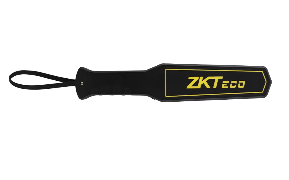 ZKTECO D180 - Detector de metales portátil con alta sensibilidad, indicador visual, alarmas sonora y vibración. Su batería recargable de 9VDC proporciona hasta 40 horas de uso continuo, ideal para aplicaciones de seguridad eficientes y prolongadas.