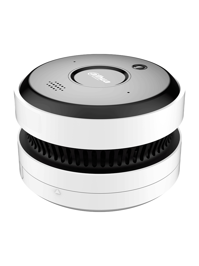 DAHUA WISUALARM DHI-HY-SAV849HA-E -Cámara IP 5MP con IA para Detección de Incendio, Detector Fotoelectrico, Buzzer de 85 dB, WDR Real, Flip, E&S de Alarma, IR de 20 Metros, PoE, Micrófono y altavoz, Ranura MicroSD