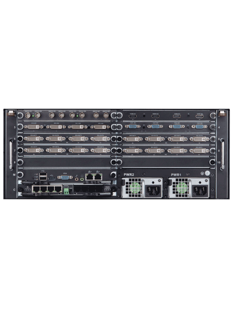 DAHUA DHI-M70-4U-E - Decodificador de Video/10 Tarjetas de Entrada y Salida/ Para Aplicaciones de VideoWall/ Soporta Split de Video/ Plataforma de Control Web/ Requiere Tarjetas de Entrada VEC0404HH-M70 y Salida VDC0605H-M70 (No Incluidas)/