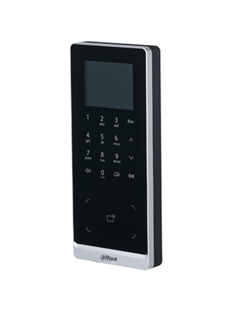 DAHUA ASI2201H-DW - Control de Acceso WiFi para 30,000 Usuarios Tarjetas ID 125 Khz |  Teclado Touch | Fácil Instalación y Gestión Remota DSSPRO y SmartPss Lite