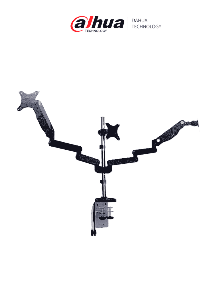 DAHUA BL302G- SOPORTE DE ESCRITORIO PARA MONITORES/ ALUMINIO / 2 MONITORES/ ROTACION DE 360 GRADOS/ CAPACIDAD DE CARGA 9KG/