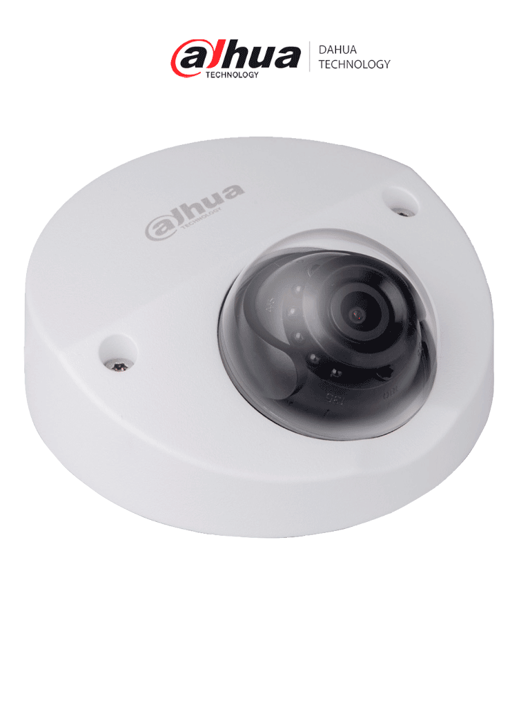 DAHUA IPC-HDBW3231FN-M - Cámara IP Domo Antivandálica de 2 MP, Lente de 2.8mm, 110° de apertura, Micrófono integrado, Codificación H.264 y H.265, IR de 23 metros, WDR Real, IP67, IK10, PoE — Dahua Technology · SKU DHT0230003
