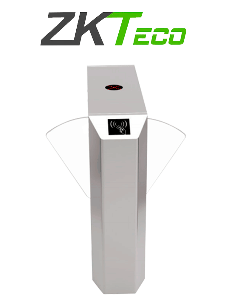 ZKTECO FBL220 - Barrera Peatonal de Aleta Bidireccional/ Acero SUS304/ Aletas de Acrílico  / Infrarrojo de Seguridad/ 110V/ 5 millones de Ciclos/ 30 Personas x Min/ Carril 58 cm/ No cuenta con Lectores y Panel (REQUIERE BARRERA FBL200)