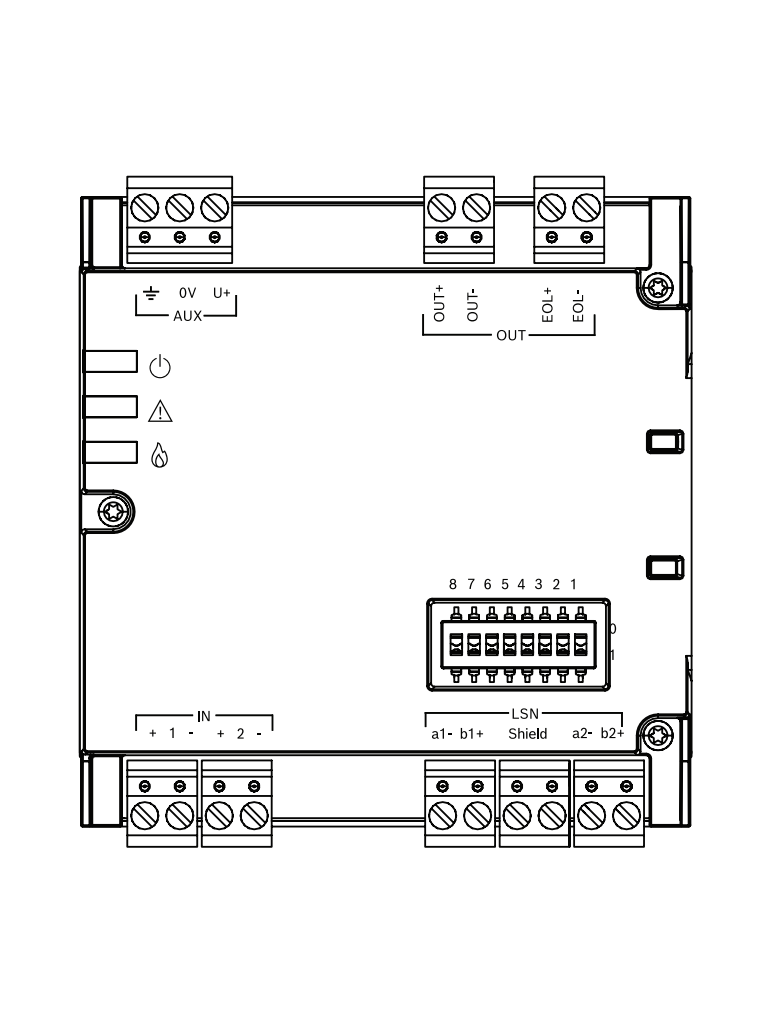 BOSCH F_FLM430I2M1 - Módulo de Interfaz 2 Entradas 1 Salida