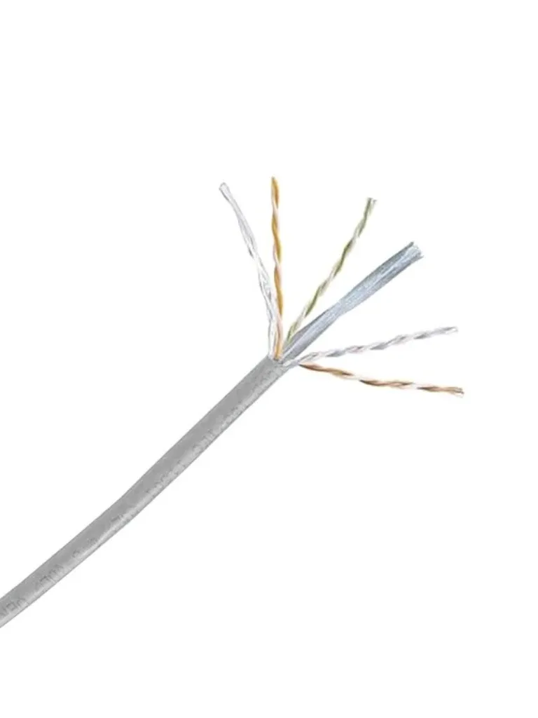 PANDUIT NUC6C04IG - Bobina de Cable UTP 100% cobre, NetKey / Caja con 1,000 Pies (305 metros) / 4 pares / 24 AWG / Categoría 6 / Gris