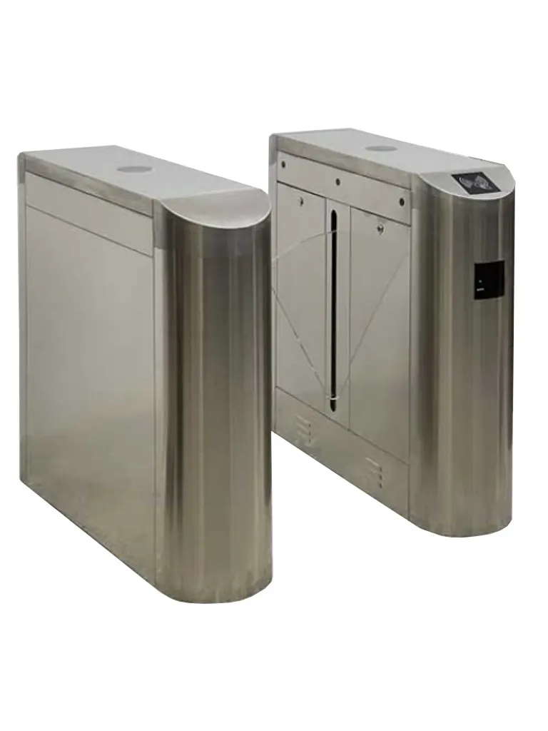 WEJOIN WJTYH101SP - Barreras Peatonal Flap Barrier Bidireccional con Aletas de Acrílico 3 Millones de Ciclos pase 25 - 35 por minuto Compatible con Controles de Acceso