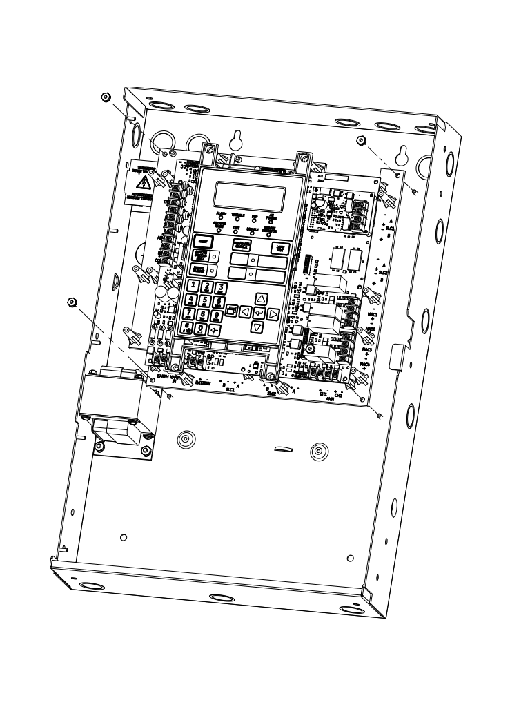 KIDDE F_FX64RSPKIT10 - Panel FX 64 / 10 Detectores de Humo con Bases / 2 Estación Manual / 2 Sirena con Estrobo