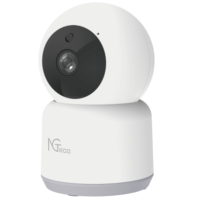 NGTECO NGC2401 - Cámara PT WiFi / 1080p / Lente 3.6mm / Visión panorámica e inclinación / Visión Nocturna / Almacenamiento Local y en la Nube /  Control Remoto / Audio Bi-direccional / Funciona con Alexa