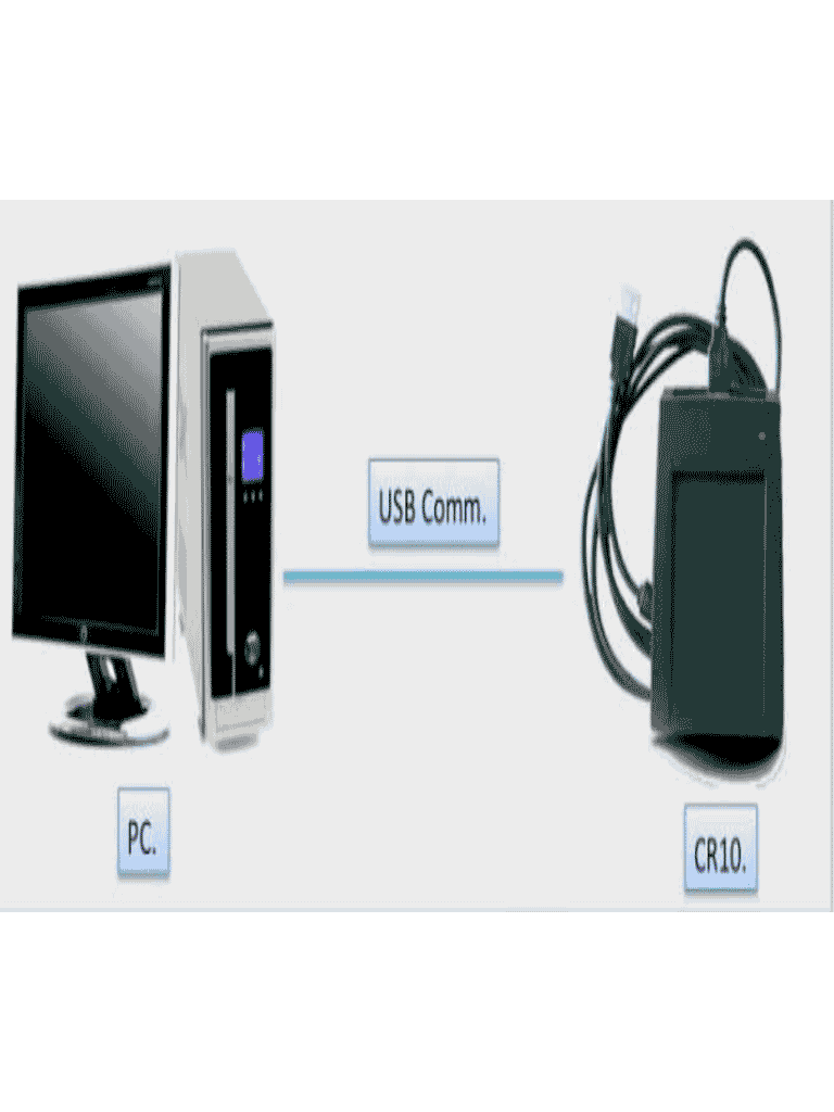 ZKTECO CR10MF - Enrolador  de Tarjetas Mifare 13.56 Mhz/ USB