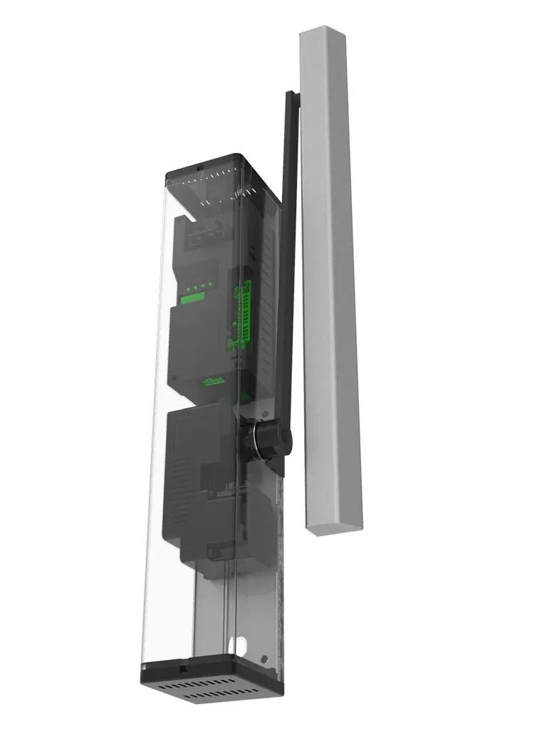 ZKTECO ZK-SHD190-T2 – Automatizador Superior para Puerta Abatible hasta 135 kg, Apertura Inteligente, Velocidad Ajustable y 1 Millón de Ciclos
